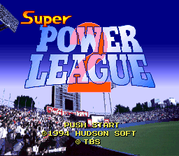 Super Power League 2 (SNES)   © Hudson 1994    1/3