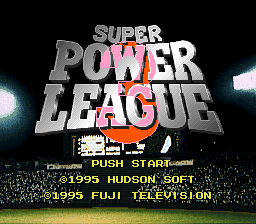 Super Power League 3 (SNES)   © Hudson 1995    1/3