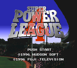 Super Power League 4 (SNES) &nbsp; &copy; Hudson 1996 &nbsp;  1/3