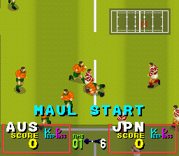 Super Rugby (1994) (SNES)   © Tonkinhouse 1994    3/3