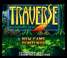 Traverse: Starlight & Prairie (SNES)   © Banpresto 1996    1/3