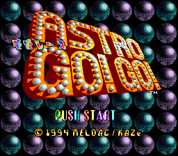 Uchuu Race: Astro Go! Go! (SNES)   © Meldac 1994    1/3
