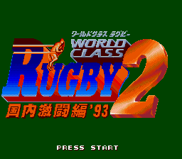 World Class Rugby 2: Kokunai Gekitou Hen '93 (SNES)   © Misawa 1994    1/3