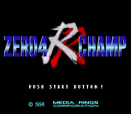 Zero 4 Champ RR (SNES)   © Media Rings 1994    1/3