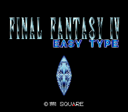 Final Fantasy IV Easy Type (SNES)   © Square 1991    1/3