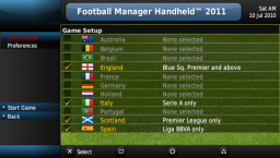 Football Manager Handheld 2011 (PSP)   © Sega 2010    2/5