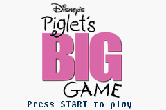Piglet's Big Game (GBA)   © THQ 2003    1/3