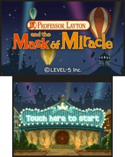 Professor Layton And The Miracle Mask   © Nintendo 2011   (3DS)    1/3