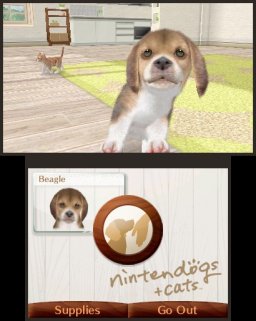 Nintendogs + Cats: Toy Poodle & New Friends   © Nintendo 2011   (3DS)    2/3