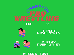 Champion Pro Wrestling (MSX)   © Pony Canyon 1985    1/2