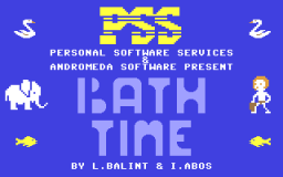 Bath Time (C64) &nbsp; &copy; Personal Software 1984 &nbsp;  1/2