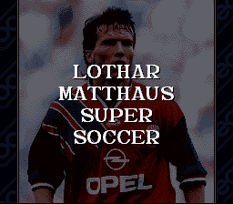 Lothar Matthus Super Soccer (SNES)   © Ocean 1995    1/3