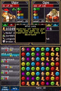 Puzzle Quest: Challenge Of The Warlords [DSiWare] (NDS)   © D3 2011    3/3