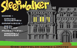 Sleepwalker (1991) (C64)   © Zeppelin 1991    1/3