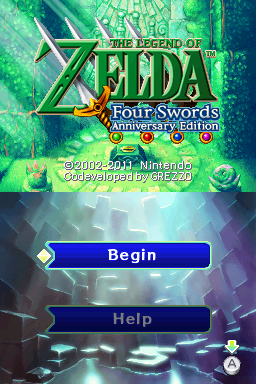 The Legend Of Zelda: Four Swords Anniversary Edition (NDS)   © Nintendo 2011    1/3