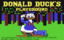 Donald Duck's Playground (C64)   © Sierra 1984    1/4