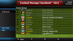 Football Manager Handheld 2012 (PSP)   © Sega 2011    3/5