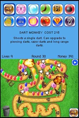 Bloons Tower Defense (NDS)   © Digital Goldfish 2011    1/3