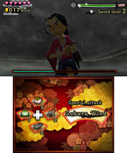 Hana Samurai: Art Of The Sword (3DS)   © Nintendo 2011    2/3