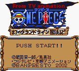 One Piece: Maboroshi No Grand Line Boukenki! (GBC)   © Banpresto 2002    1/3