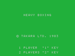 Heavy Boxing (M5)   © Takara 1983    1/3