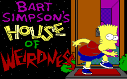 The Simpsons: Bart's House Of Weirdness (PC)   © Konami 1992    1/3