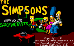 The Simpsons: Bart Vs. The Space Mutants (PC)   © Ocean 1991    1/3