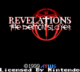 Revelations: The Demon Slayer (GBC)   © Atlus 1999    1/3