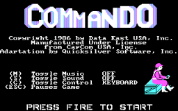 Commando (PC)   © Data East 1986    1/3