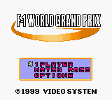 F1 World Grand Prix (GBC)   © Video System 2000    1/3
