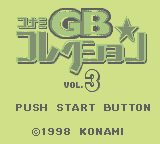 Konami GB Collection Vol. 3 (GB)   © Konami 1998    1/3