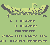 Namco Classic (GB) &nbsp; &copy; Namco 1991 &nbsp;  1/3