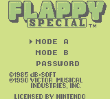Flappy Special (GB)   © Victor 1990    1/3