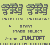 Pri Pri: Primitive Princess! (GB)   © SunSoft 1990    1/3