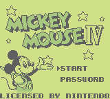 Mickey Mouse IV: Mahou No Labyrinth (GB)   © Kemco 1993    1/3