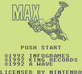 Max (GB)   © Infogrames 1992    1/3