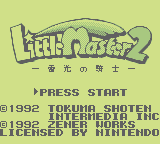 Little Master 2 (GB)   © Tokuma Shoten 1992    1/3