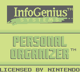 Personal Organizer And Phone Book (GB)   © GameTek 1991    1/3