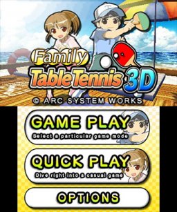 Family Table Tennis 3D (3DS)   © Arc System Works 2012    1/3