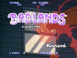 Badlands (1984) (ARC)   © Konami 1984    1/3