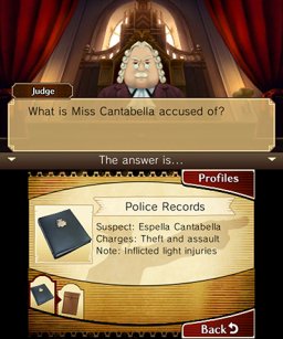 Professor Layton Vs. Phoenix Wright: Ace Attorney (3DS)   © Level-5 2012    1/4
