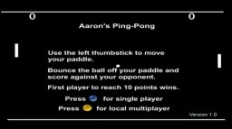 Aaron's Ping-Pong (X360)   © GeeQ 2008    1/2