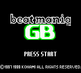 Beatmania GB (GBC)   © Konami 1999    1/3