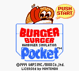 Burger Burger Pocket: Hamburger Simulation (GBC)   © Gaps 1999    1/3