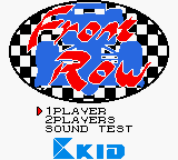 Front Row (1999) (GBC)   © KID 1999    1/3