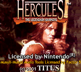 Hercules: The Legendary Journeys (GBC)   © Titus 2001    1/3