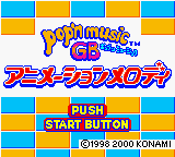 Pop'n Music GB: Animation Melody (GBC)   © Konami 2000    1/3