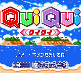 Qui Qui (GBC)   © Magical Company 1999    1/3