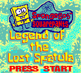 SpongeBob Squarepants: Legend Of The Lost Spatula (GBC)   © THQ 2001    1/3