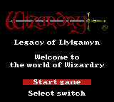 Wizardry III: Legacy Of Llylgamyn (GBC)   © ASCII 2001    1/3